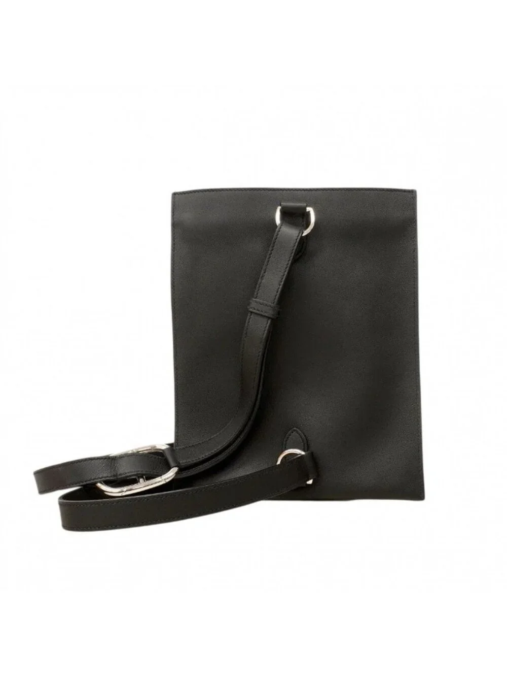 Hermes Belt Bag Pochette Plus Swift Black Silver - Picture 8 of 8